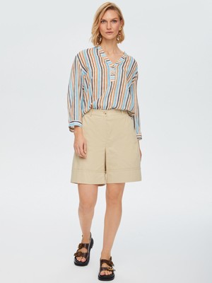 Faik Sönmez Duble Paça Safari Form Pamuk Şort 68571