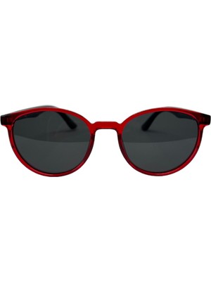 Funeyes Bordo Siyah Yuvarlak Çocuk Güneş Gözlüğü 2-8 Yaş Polarize %100 Uv Korumalı Çocuk Güneş Gözlüğü