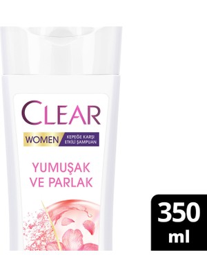 Clear Women Kepeğe Karşı Etkili Şampuan Yumuşak ve Parlak 350 ml