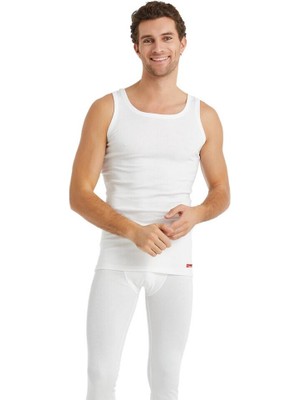 Thermal Sıfır Kol Atlet Unisex İçlik Beyaz C0T6N2O9