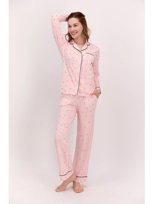 Pierre Cardin Çeyizlik Pembe Kadın Pijama Takım