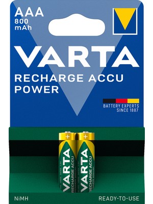 VARTA 800mAh AAA Şarj Edilebilir  2'li Pil