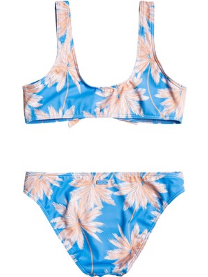 Roxy Ocean Treasure Bralette Set Kız Çocuk Mavi Bikini