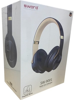 Sword SW-9001 Kulak Üstü Kablosuz Bluetooth Kulaklık ve Hoparlör