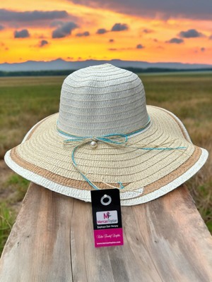 mercantoptan Kadın Hasır Plaj Şapkası