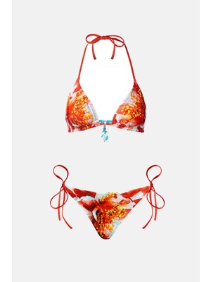 Ayyıldız 4637 Koral Desenli Bikini Takımı