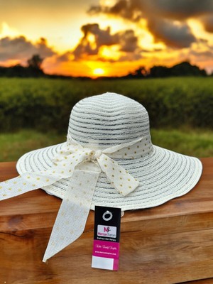 mercantoptan Kadın Hasır Plaj Şapkası