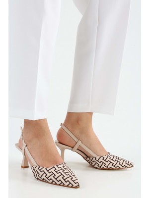 Shoeberry Kadın Figga Ten Desenli Topuklu Stiletto