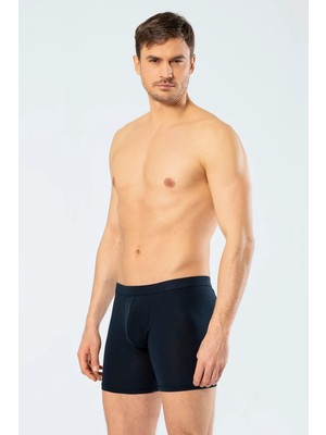 Cacharel Erkek Boxer, Bel Bantlı Uzun Boxer, %95 Pamuk %5 Likralı