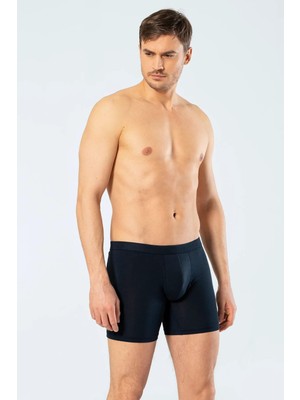 Cacharel Erkek Boxer, Bel Bantlı Uzun Boxer, %95 Pamuk %5 Likralı