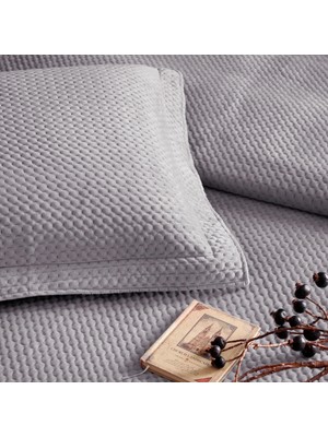 Linens Glace Gri Çift Kişilik Yatak Örtüsü Takımı