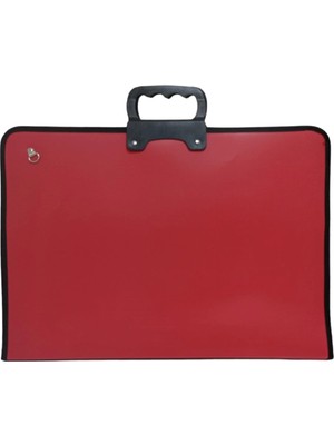 Stilo Resim & Proje Çantası 37 x 54 cm Kırmızı
