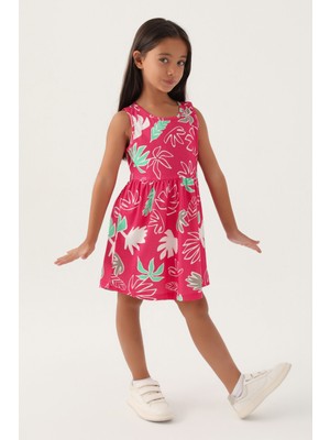 RolyPoly U.s. Polo Assn Kız Çocuk Fuşya Elbise