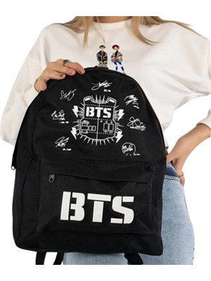 Emsa Collection Bts Baskılı Unisex Siyah Sırt Çantası