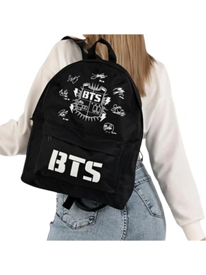 Emsa Collection Bts Baskılı Unisex Siyah Sırt Çantası