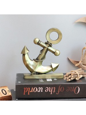 Keyfim Shop Masa Üstü Denizci Çapası 12,5 x 3,5 x 14,5 cm