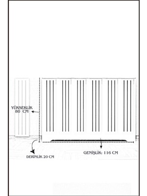 Nidage Modern Petek Onu Dresuar Kaplama 116CM Cok Amacli Dolaplar Mobilya Kalorifer Petek Onu Kapatma Sunt