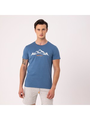 Merrell Taurus M Erkek Mavi Giyim/Tshirt/ M4Taurusm-34065