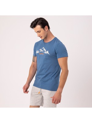 Merrell Taurus M Erkek Mavi Giyim/Tshirt/ M4Taurusm-34065