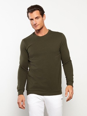 LC Waikiki Lcwaıkıkı Basic Bisiklet Yaka Uzun Kollu Erkek Sweatshirt