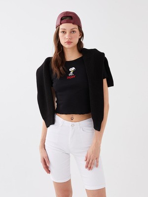 LC Waikiki Lcw Jeans Normal Bel Standart Fit Kadın Jean Şort