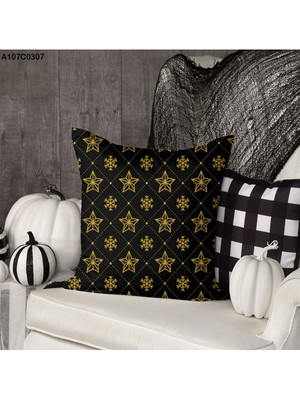 A2ZTR Kırlent Kılıf Çift Tarafı Baskılıdır Süet Kümaş