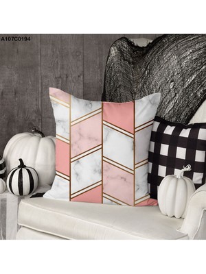 A2ZTR Kırlent Kılıf Çift Tarafı Baskılıdır Süet Kümaş