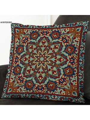 A2ZTR Kırlent Kılıf Çift Tarafı Baskılıdır Süet Kümaş