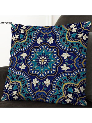 A2ZTR Kırlent Kılıf Çift Tarafı Baskılıdır Süet Kümaş