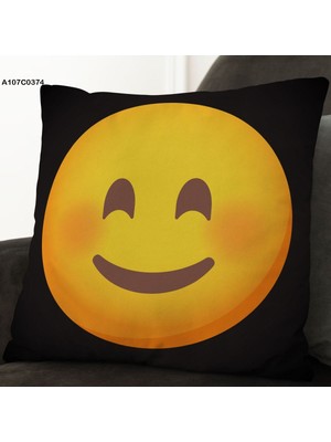 A2ZTR Kırlent Kılıf Çift Tarafı Baskılıdır Süet Kümaş