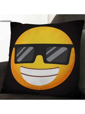 A2ZTR Kırlent Kılıf Çift Tarafı Baskılıdır Süet Kümaş