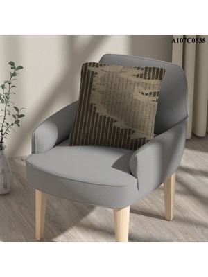 A2ZTR Kırlent Kılıf Çift Tarafı Baskılıdır Süet Kümaş