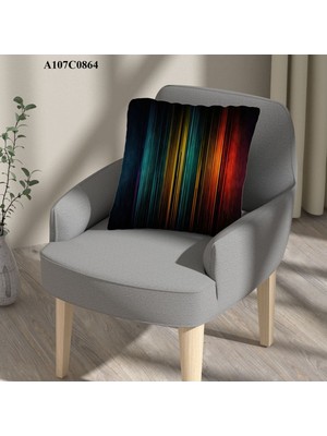 A2ZTR Kırlent Kılıf Çift Tarafı Baskılıdır Süet Kümaş