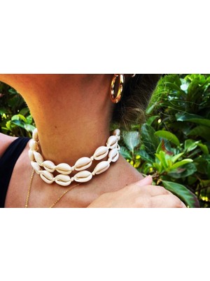 The Bonnuvell Deniz Kabuğu Choker Kolye