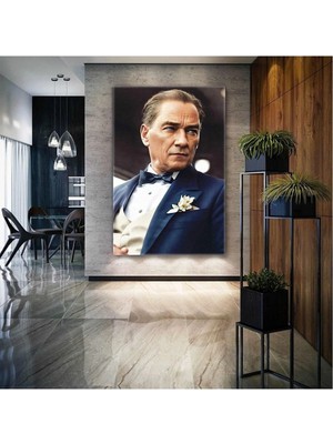 Ar Ajans Kanvas Tablo Mustafa Kemal Atatürk Yapay Zeka Günümüzdeki Hali Kanvas Tablo
