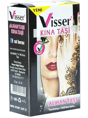 Visser Alman Taşı Yüzde 100 Kına Taşı 10 gr Paket