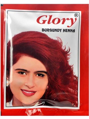 Glory Kızıl Hint Kınası (Burgundy Henna) 10 gr Paket