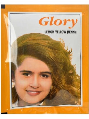 Glory Limon Sarı Hint Kınası (Lemon Yellow Henna) 10 gr Paket