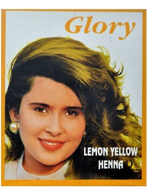 Glory Limon Sarı Hint Kınası (Lemon Yellow Henna) 10 gr Paket