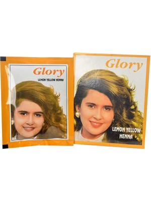 Glory Limon Sarı Hint Kınası (Lemon Yellow Henna) 10 gr Paket