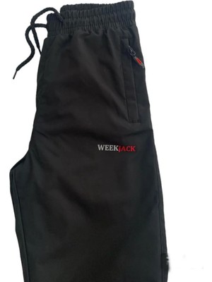 WeekJack Unisex Çocuk Içi Polarlı Su Geçirmez Siyah Kar Pantolonu