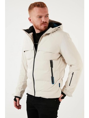 Jack & Jones Jcotarwin Puffer Soğuk Geçirmez Erkek Mont Kaban Krem 12225287 V2