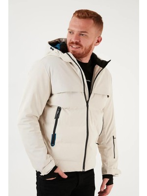 Jack & Jones Jcotarwin Puffer Soğuk Geçirmez Erkek Mont Kaban Krem 12225287 V2