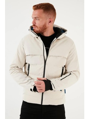 Jack & Jones Jcotarwin Puffer Soğuk Geçirmez Erkek Mont Kaban Krem 12225287 V2