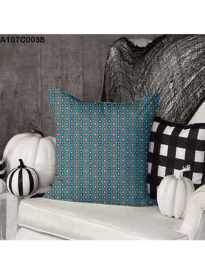 A2ZTR Kırlent Kılıf Çift Tarafı Baskılı Süet Kumaş