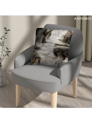 A2ZTR Kırlent Kılıf Çift Tarafı Baskılı Süet Kumaş