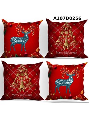 A2ZTR Temalı 4'lı Kırlent Kılıf Seti Çift Tarafı Baskılı