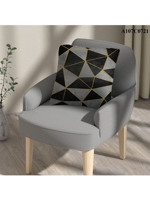 A2ZTR Kırlent Kılıf Çift Tarafı Baskılı Süet Kumaş