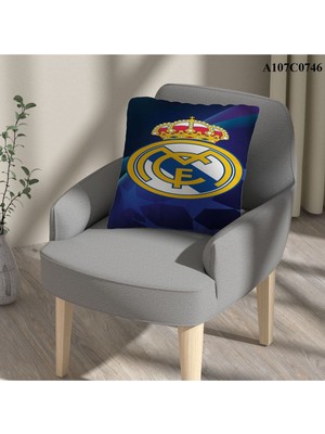 A2ZTR Kırlent Kılıf Çift Tarafı Baskılı Süet Kumaş