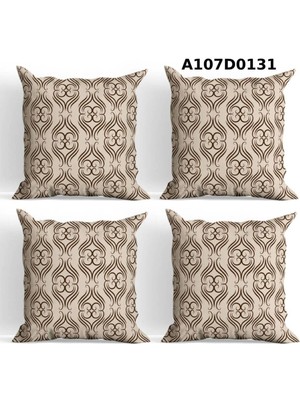 A2ZTR Temalı 4'lı Kırlent Kılıf Seti Çift Tarafı Baskılı